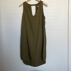 Army green tank dress